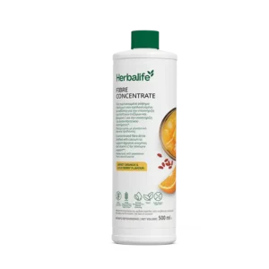 Herbalife Fibre Concentrate bottle, 500 ml, Sweet Orange & Goji Berry flavour, front label with orange slice image